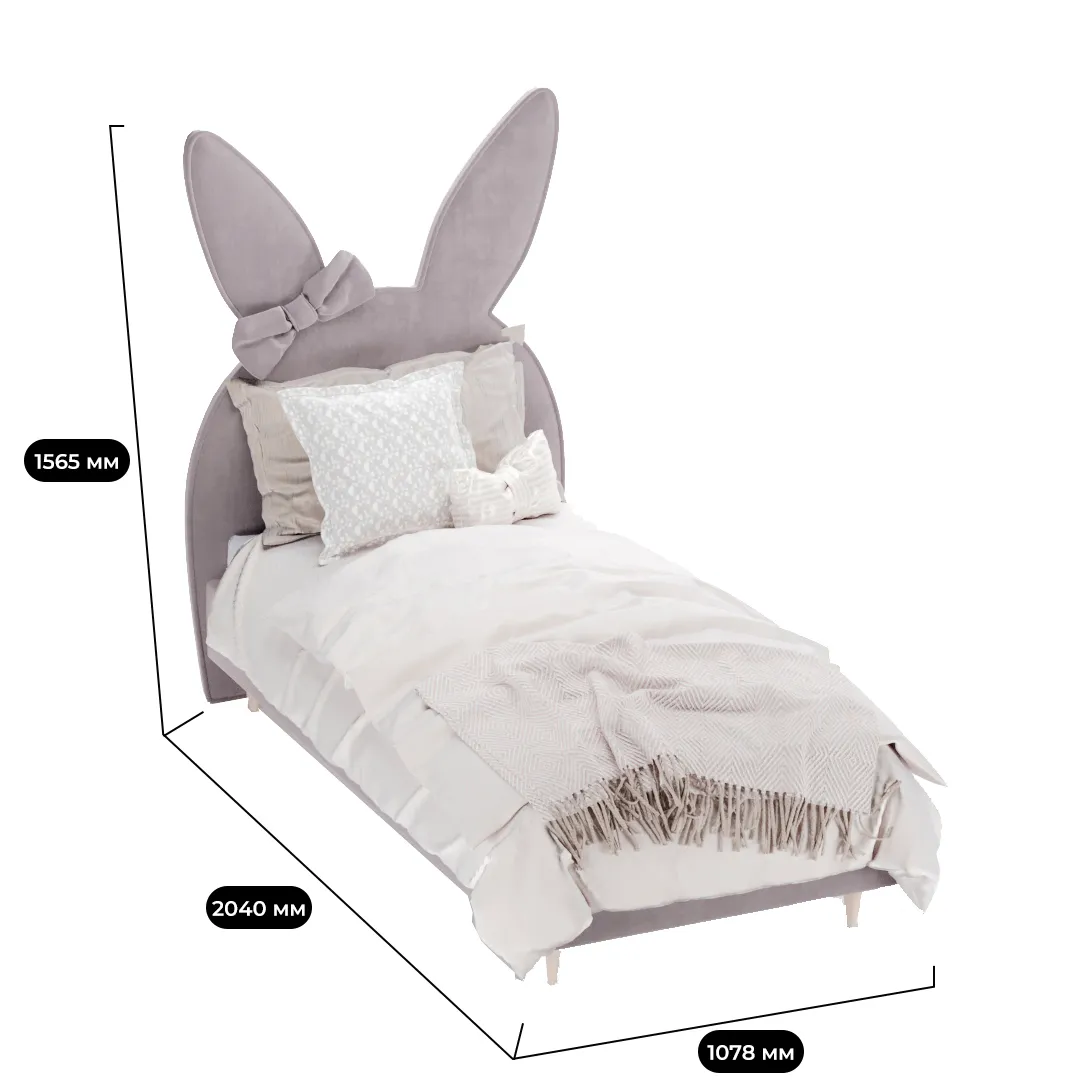 Кровать односпальная мягкая БАННИ ЛАЙТ