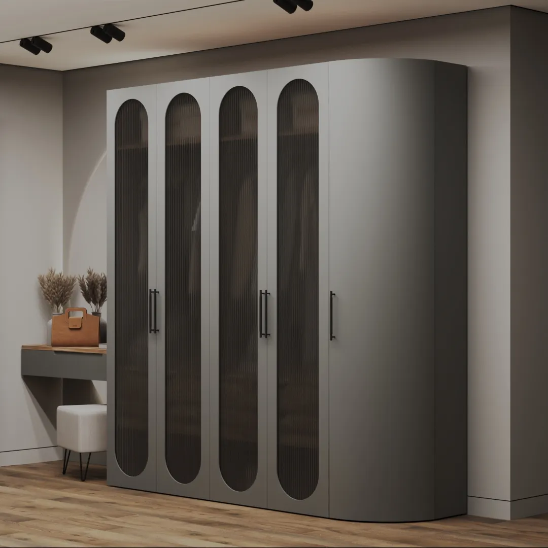 Лацио прихожая фрезерованные фасады в эмали 34