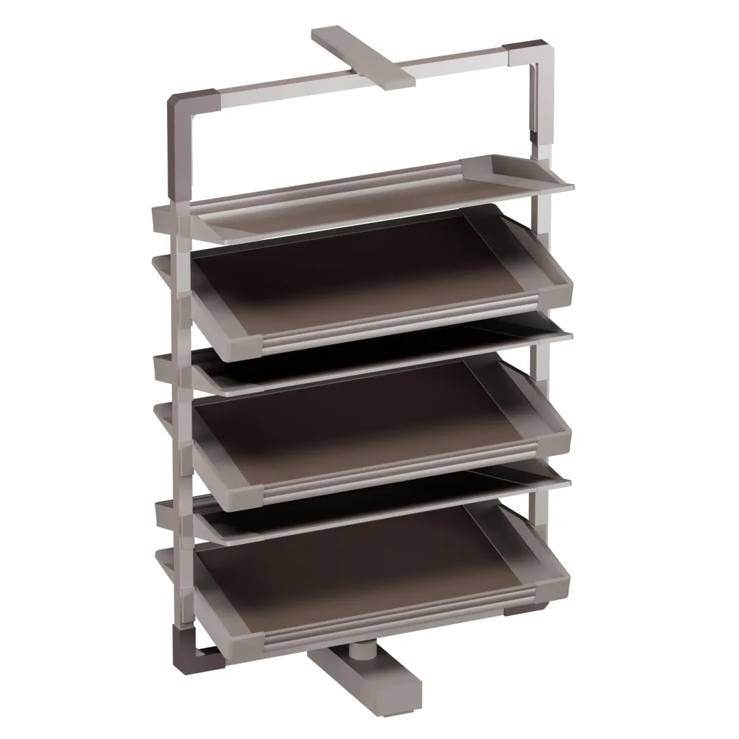 ALFA Поворотно-выдвижная обувница, 6 полок, FRM5814.06F.01