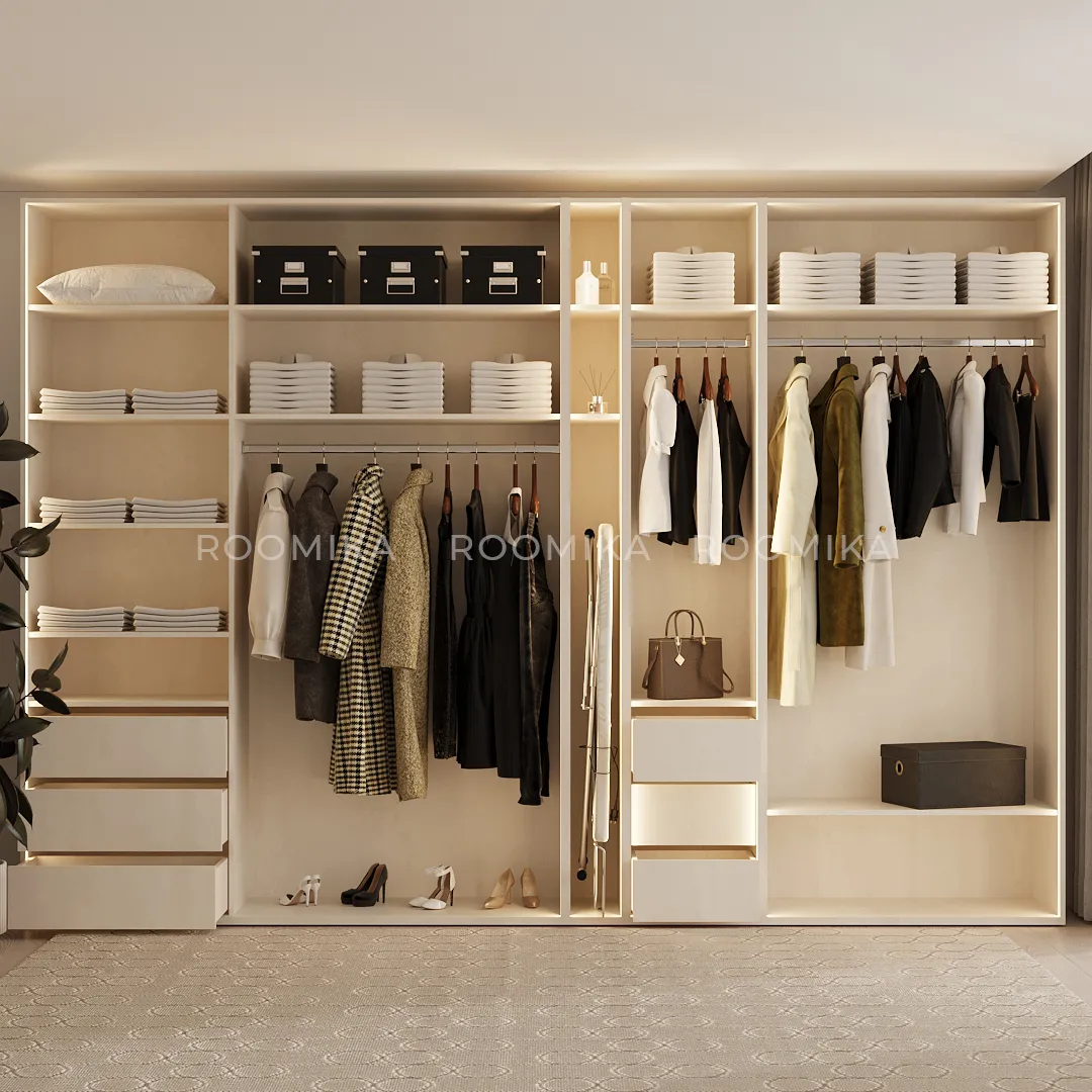 Гардеробная система без фасадов ELEMENTIS 9