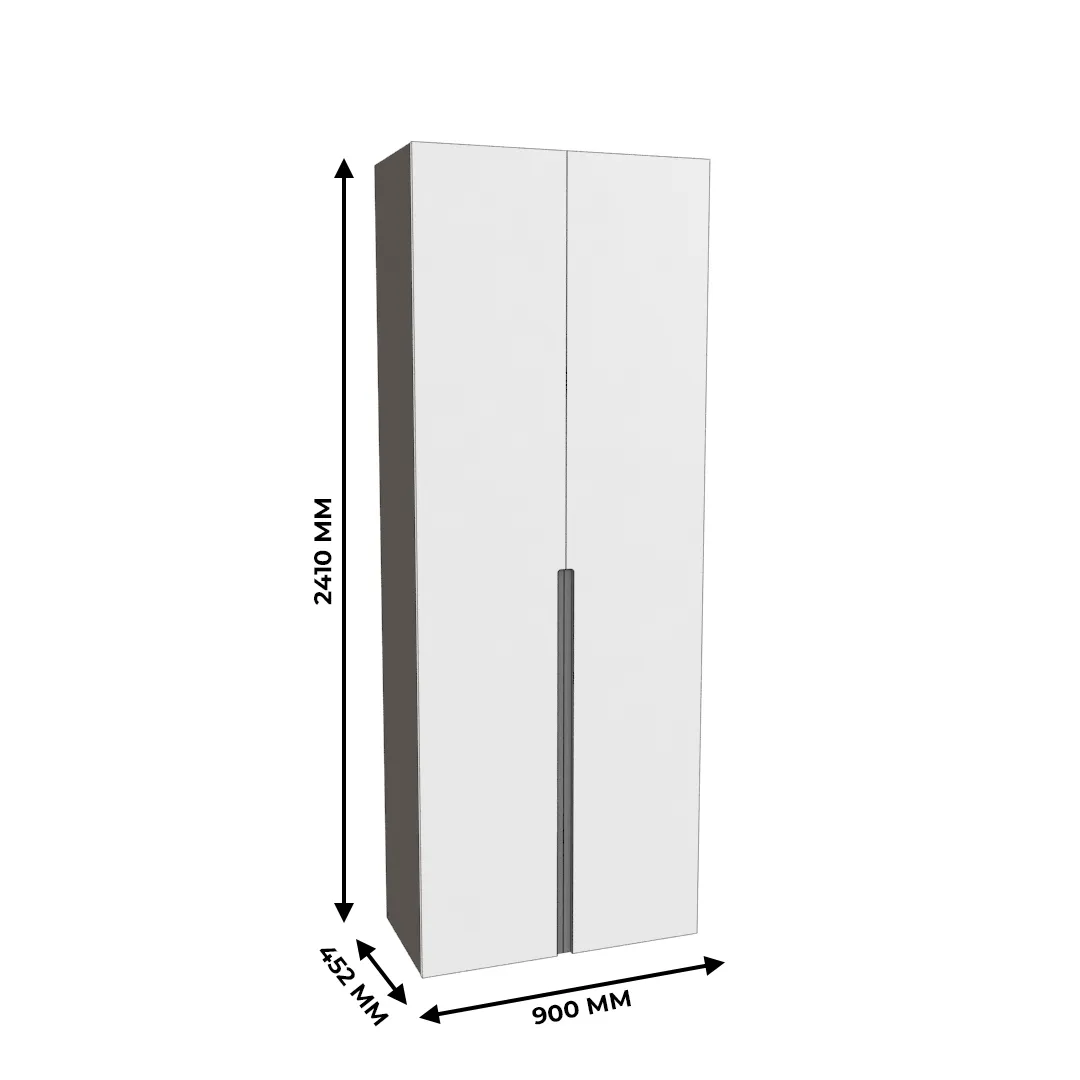 Шкаф 2 дверный, фасады в эмали LE210.44-4