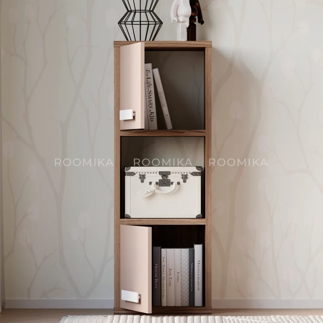 Cтеллаж сквозной книжный на 3 ниши E803