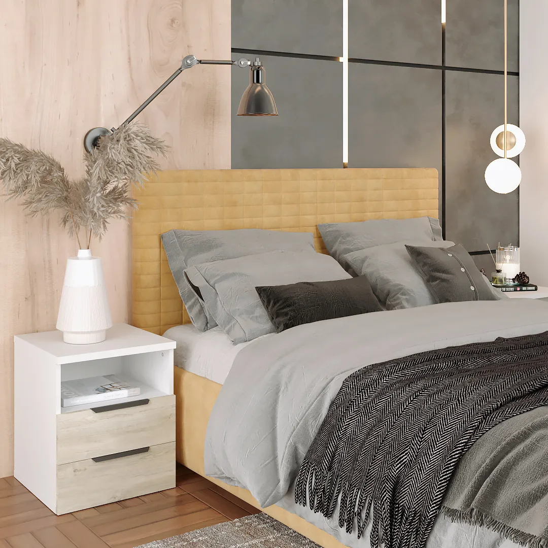 Тумба прикроватная 2 ящика L702