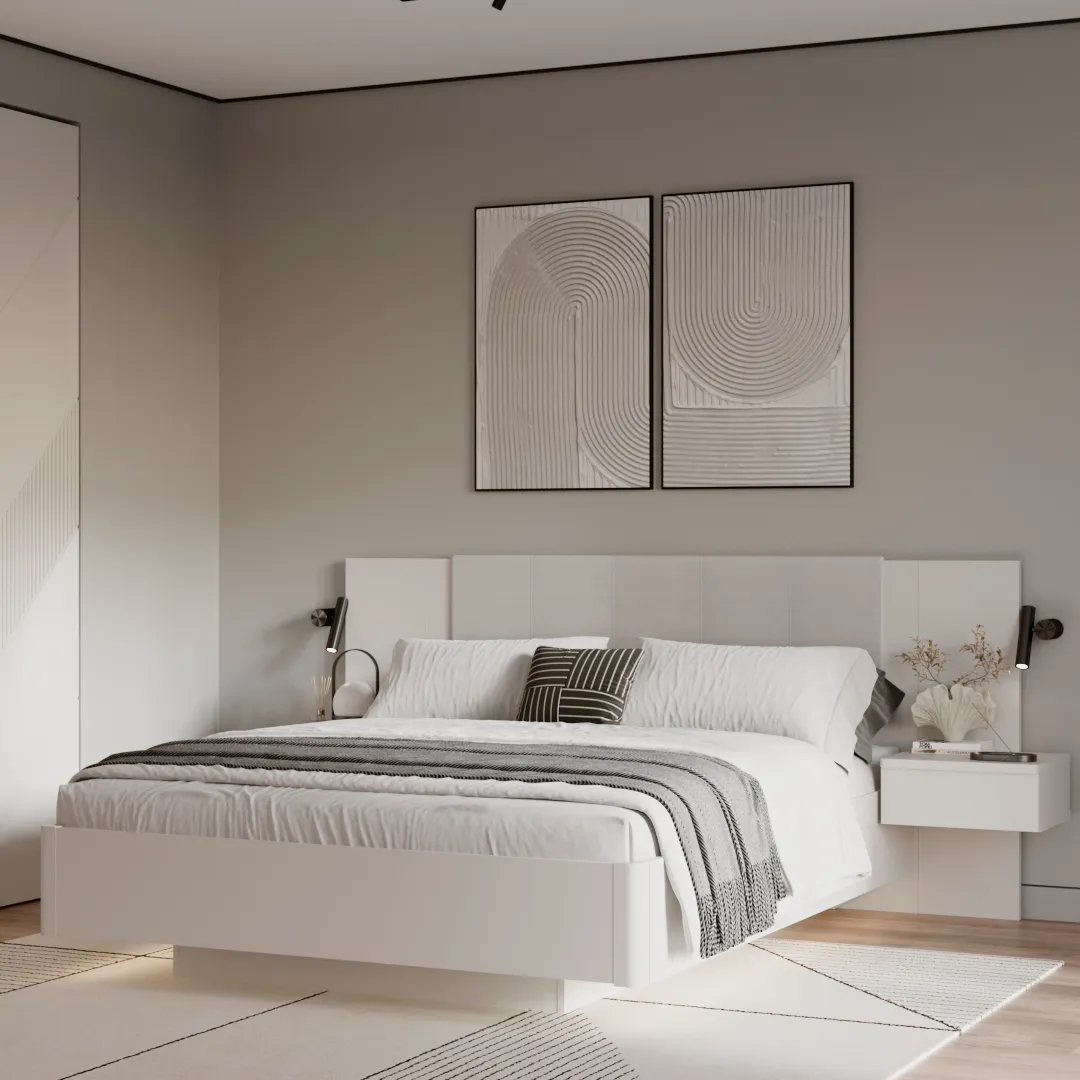 Кровать двуспальная с парящим эффектом C181 , 180x200