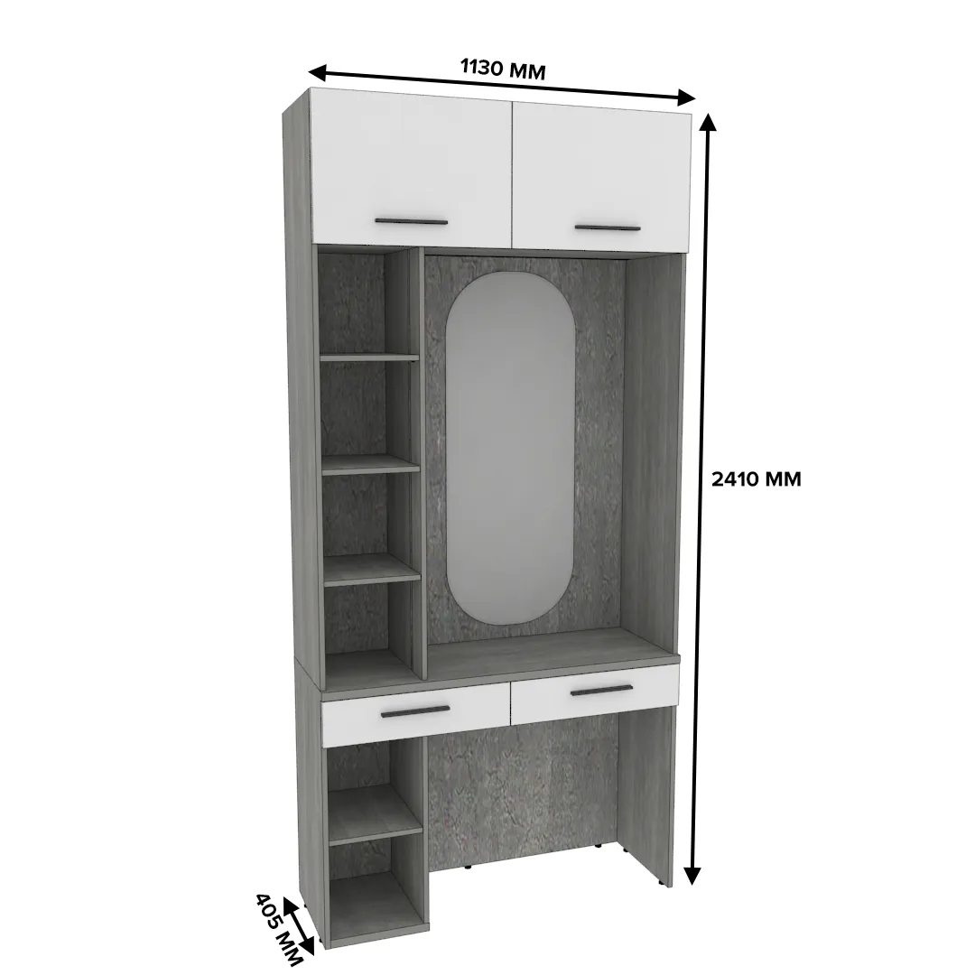 Столик туалетный с антресолью и стеллажом LG415