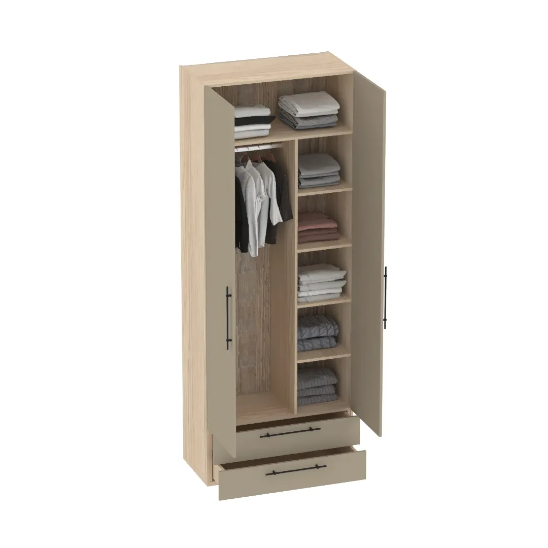 Шкаф двустворчатый с ящиками L211.44