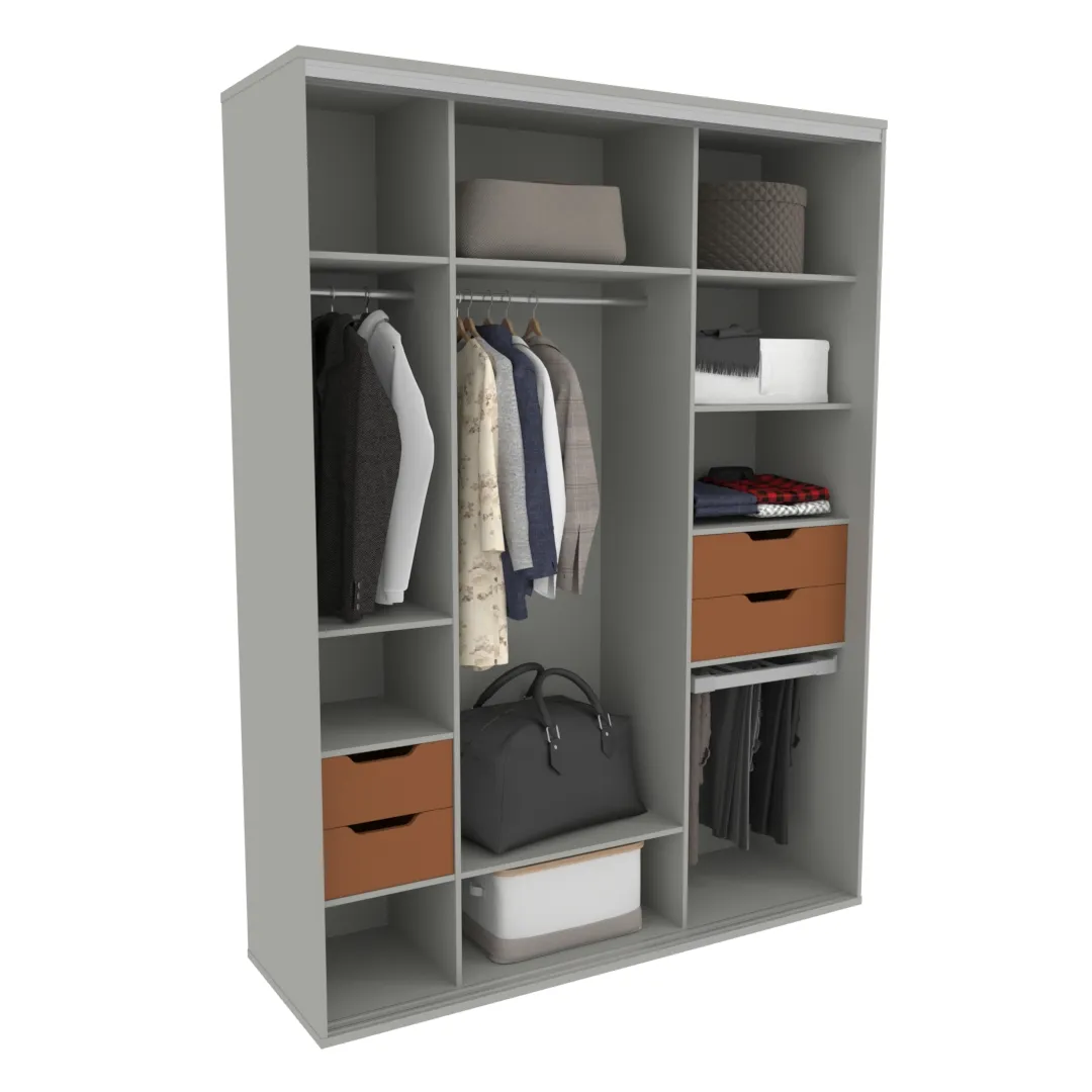 Шкаф-купе U182 тип 3 МДФ/зеркало