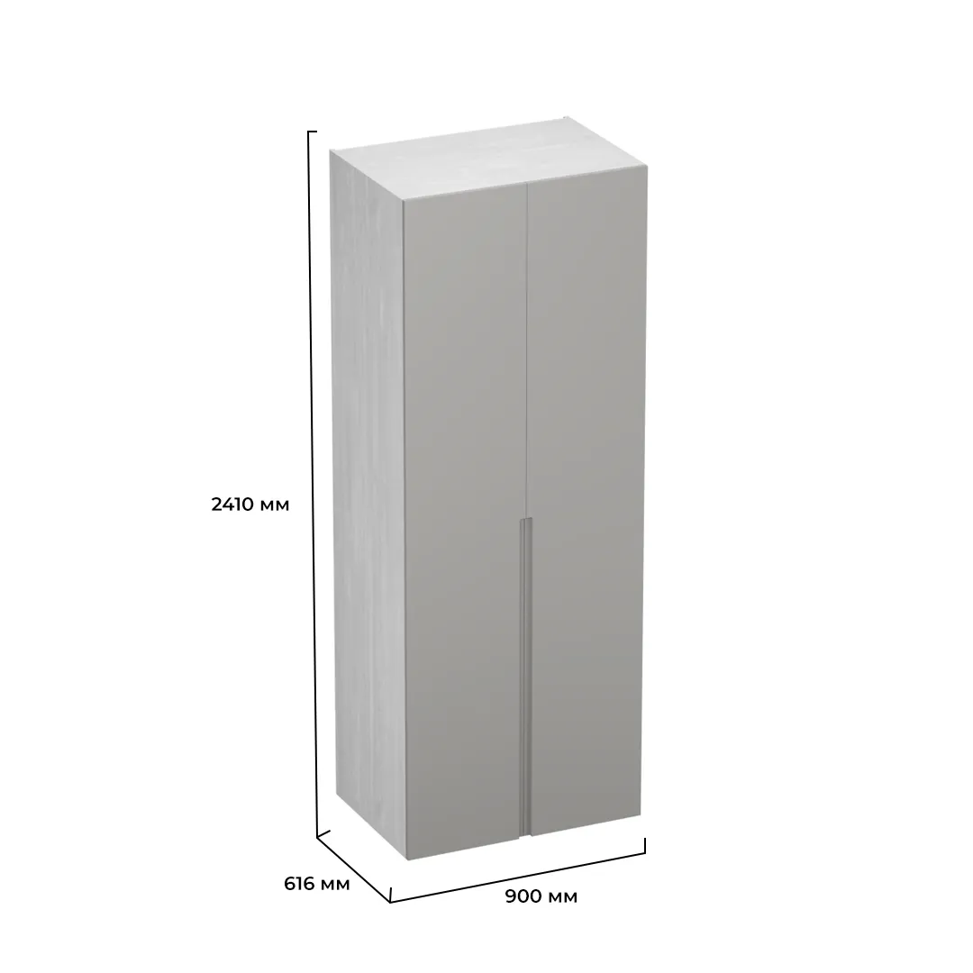 Шкаф 2 дверный, фасады в эмали LE-210.60-1