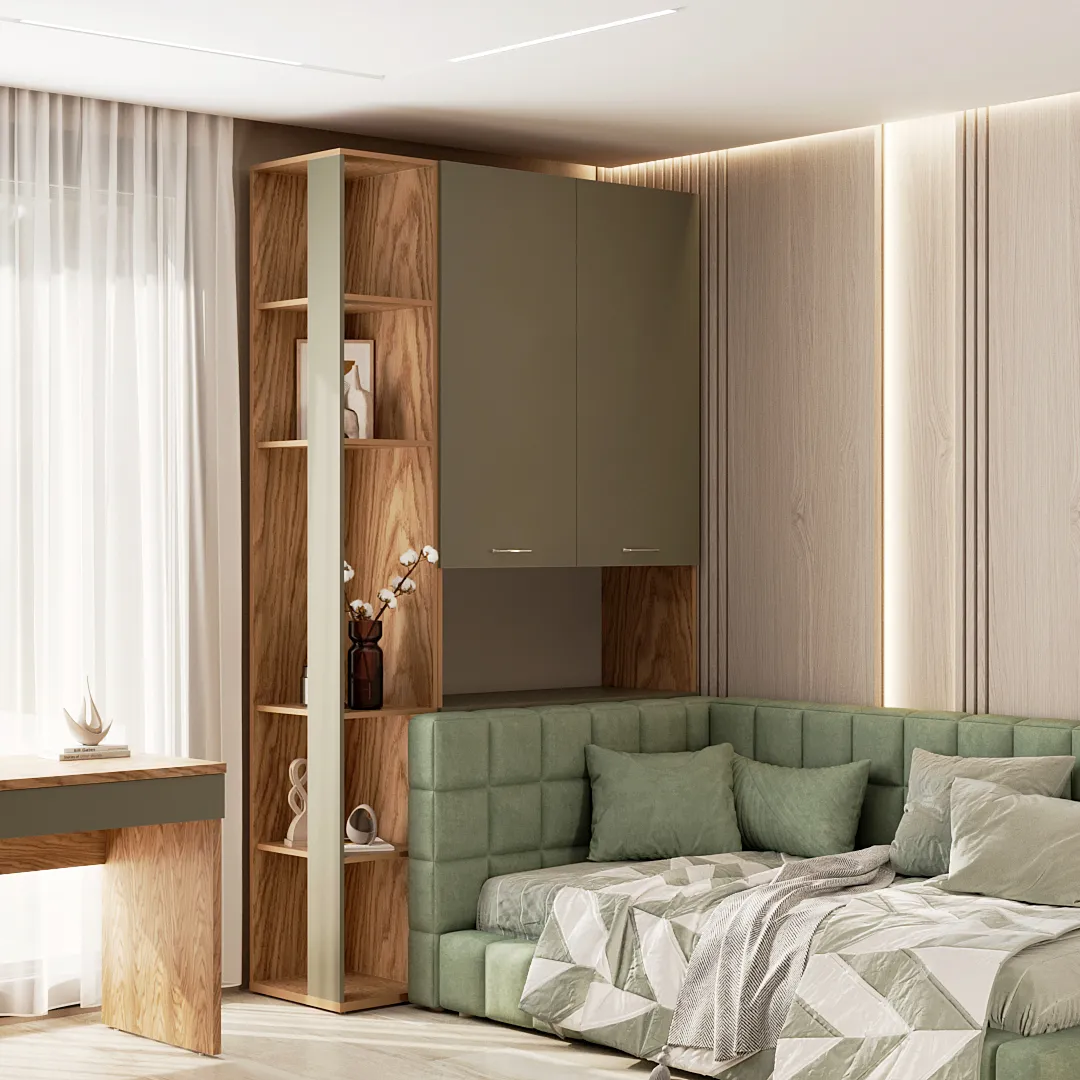 Шкаф двухдверный с фальш стенкой L212.1