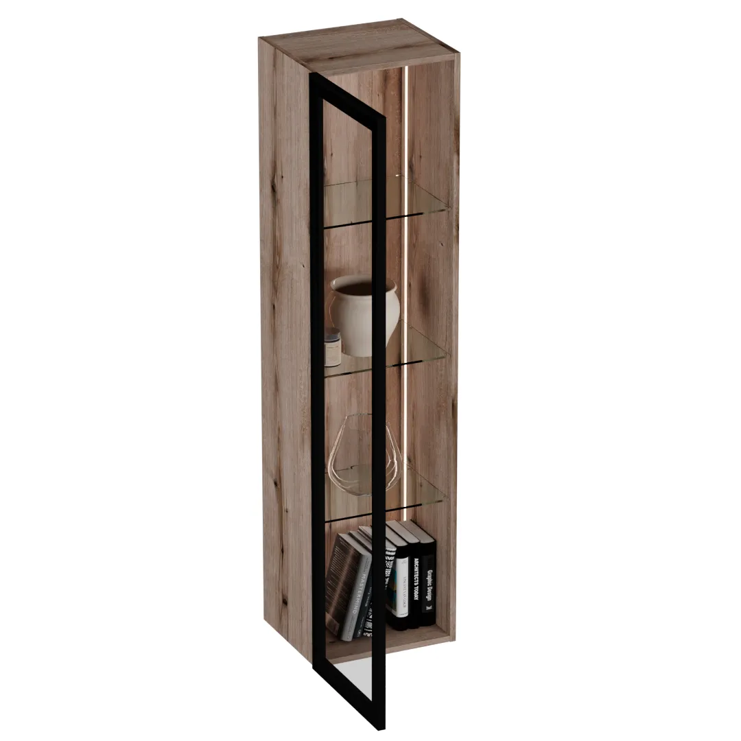 Шкаф навесной стеклянный R331.2