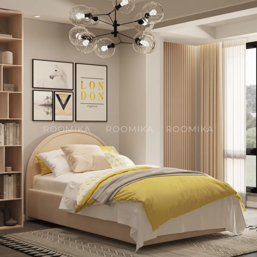 Кровать мягкая БАББЛ с подъемным механизмом, 120x200