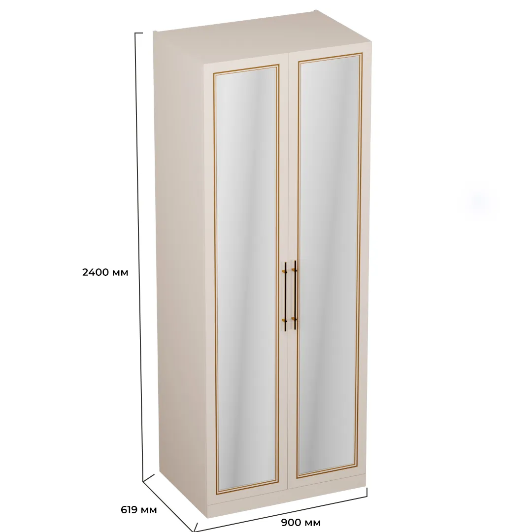 Шкаф двухдверный с зеркалом А210.60-3Z