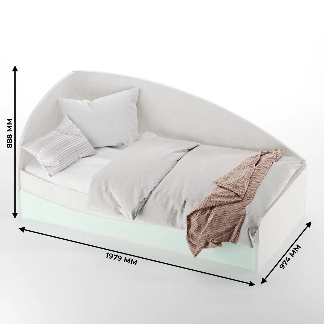 Кровать односпальная P901 с подъемным механизмом, 90x190