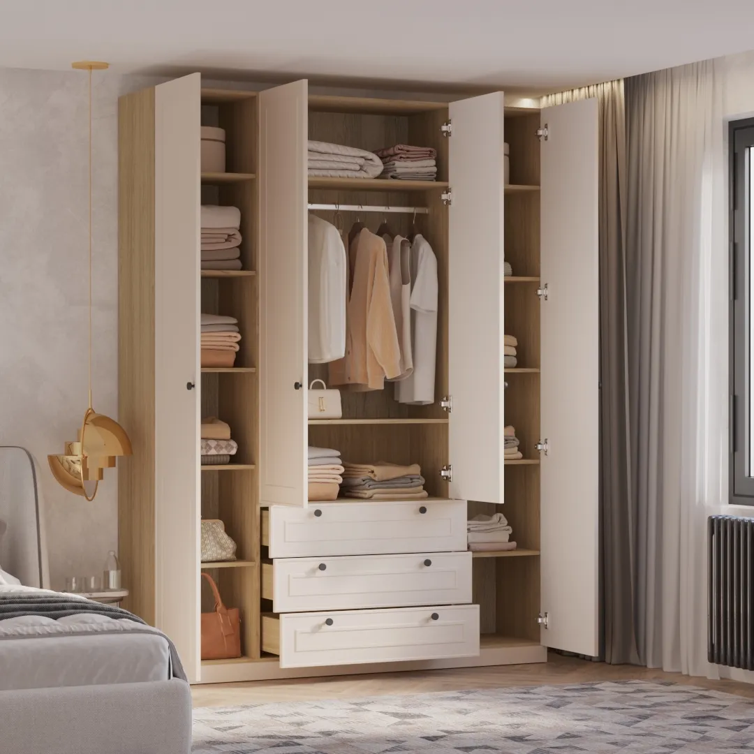 Шкаф четырехдверный для одежды A205-1