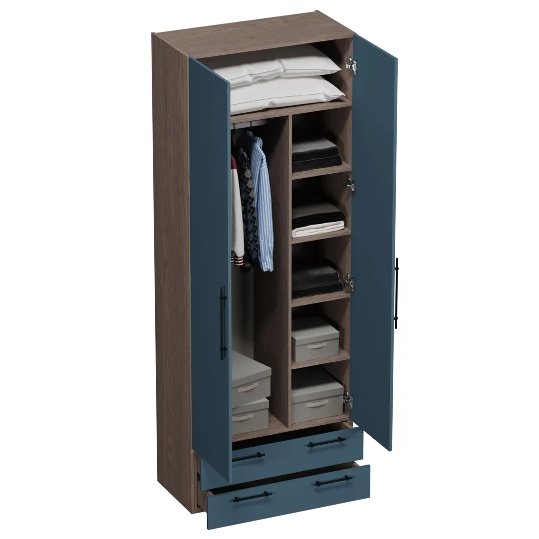 Шкаф двухдверный с ящиками L211.44