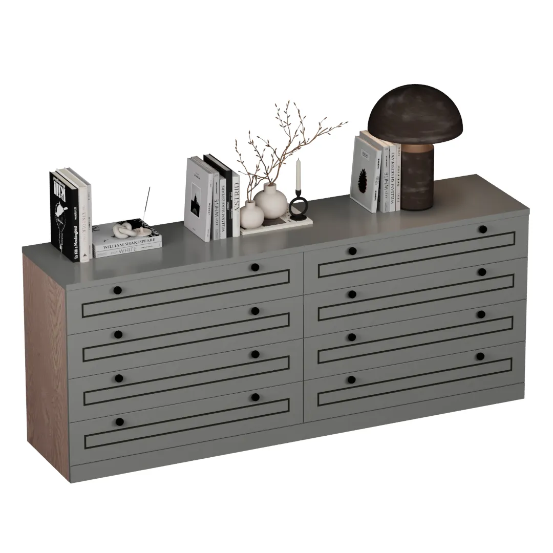 Комод с ящиками узкий с эмалевой столешницей A728.45ES