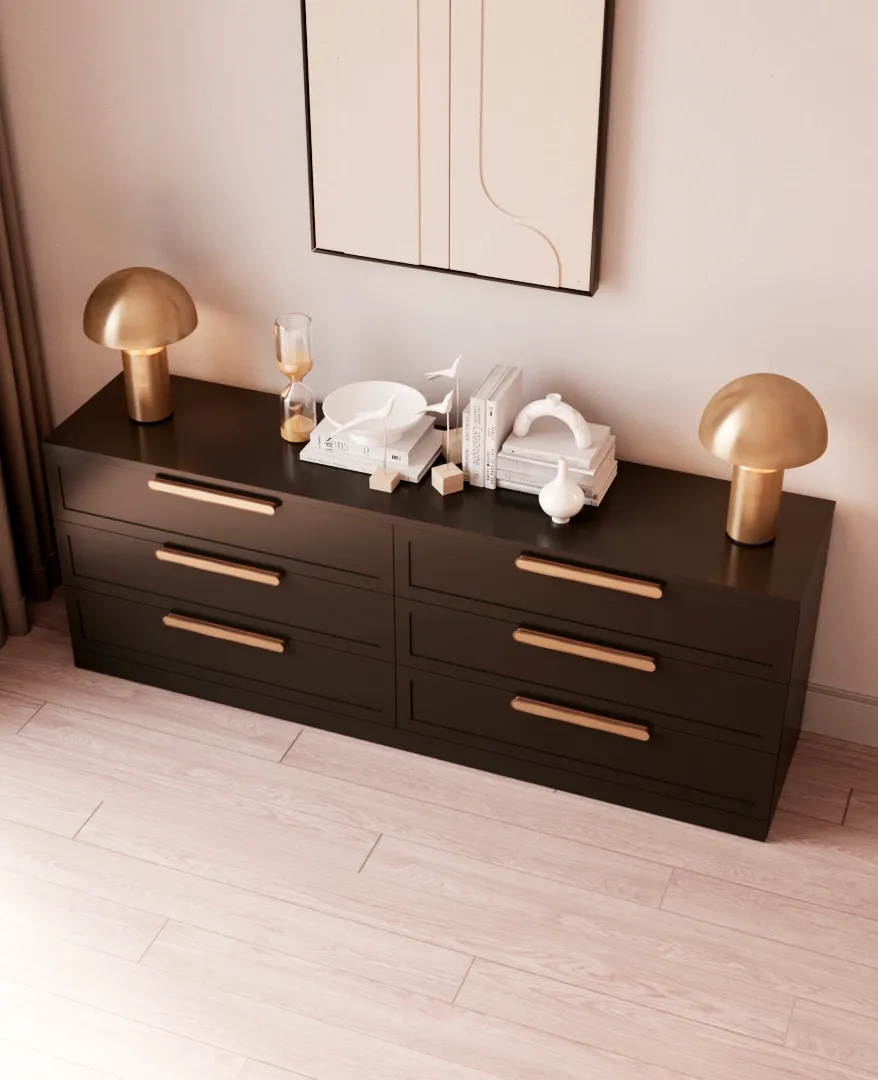 Комод с ящиками узкий с эмалевой столешницей и
боковинами A726.45ESB