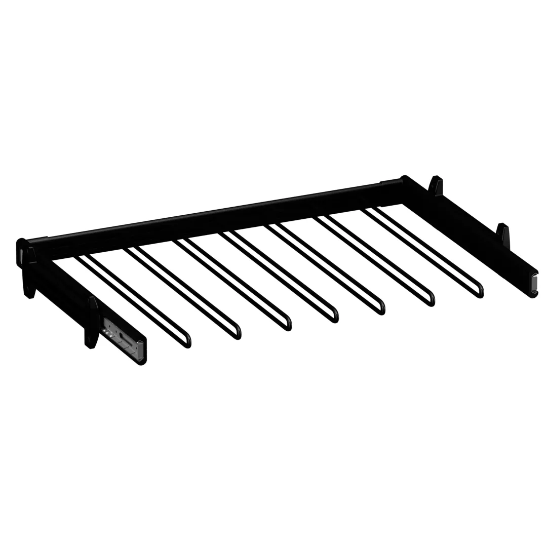 BELLE  Вешалка для брюк, 700 мм, цвет черный, BE70TRBL