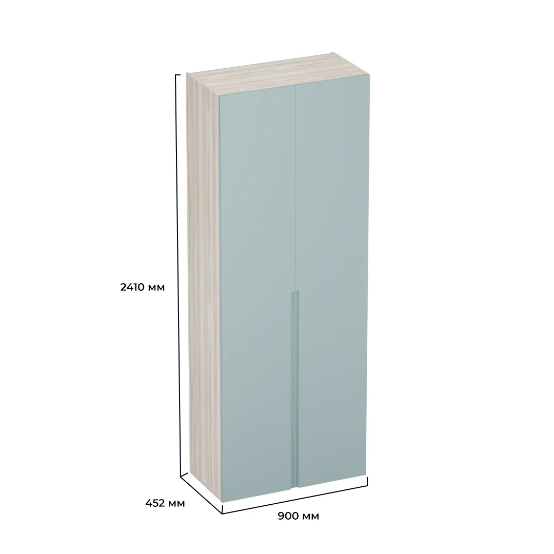 Шкаф 2 дверный, фасады в эмали LE-210.44-4