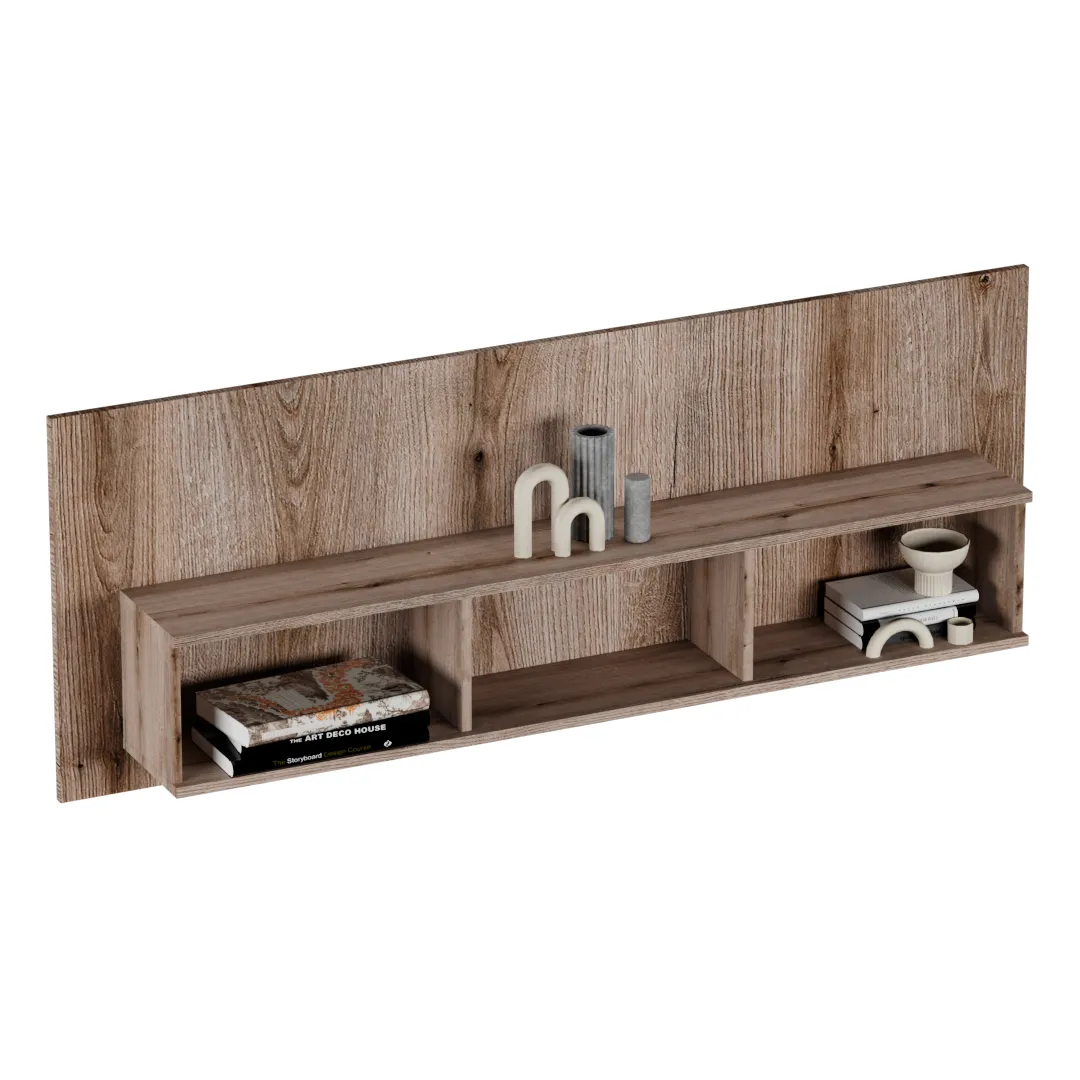 Полка навесная с задней панелью R128.6