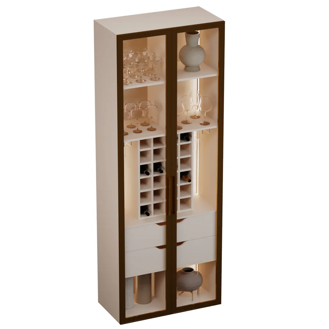 Шкаф-бар со встроенными ящиками с подсветкой R217 Шкаф-бар со встроенными ящиками с подсветкой R217