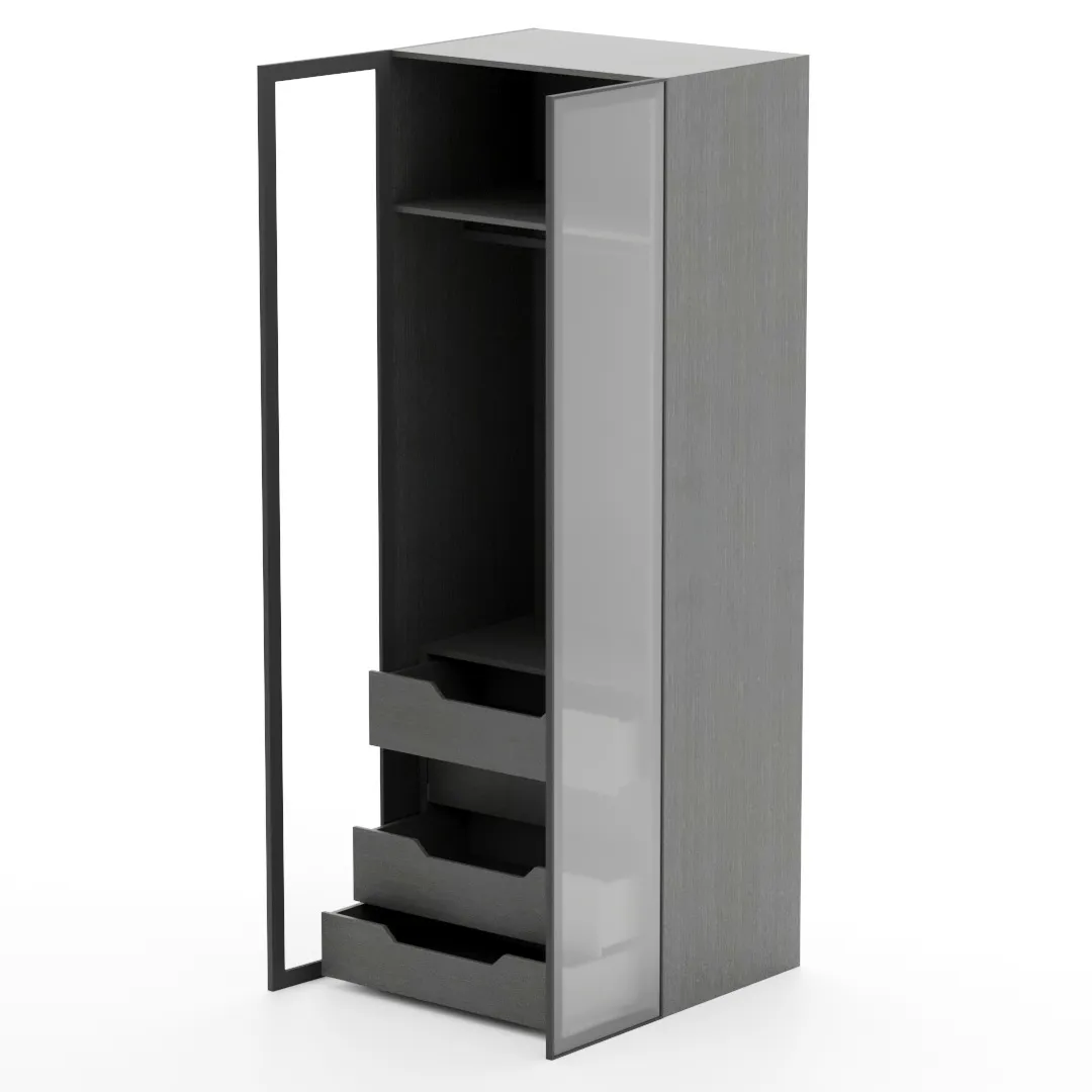 Шкаф для спальни с четырьмя ящиками и штангой R210.60-3