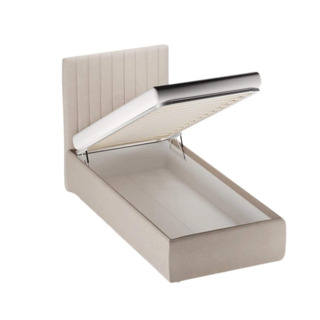 Кровать односпальная мягкая ASTI  с подъемным механизмом, 90x200