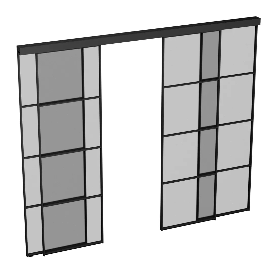 Перегородка для зониования пространства, стекло Сатинато GRACE 19