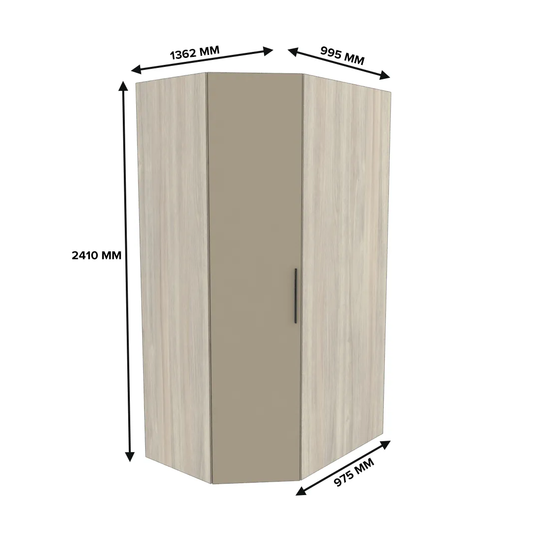 Шкаф угловой L209.60 L/R