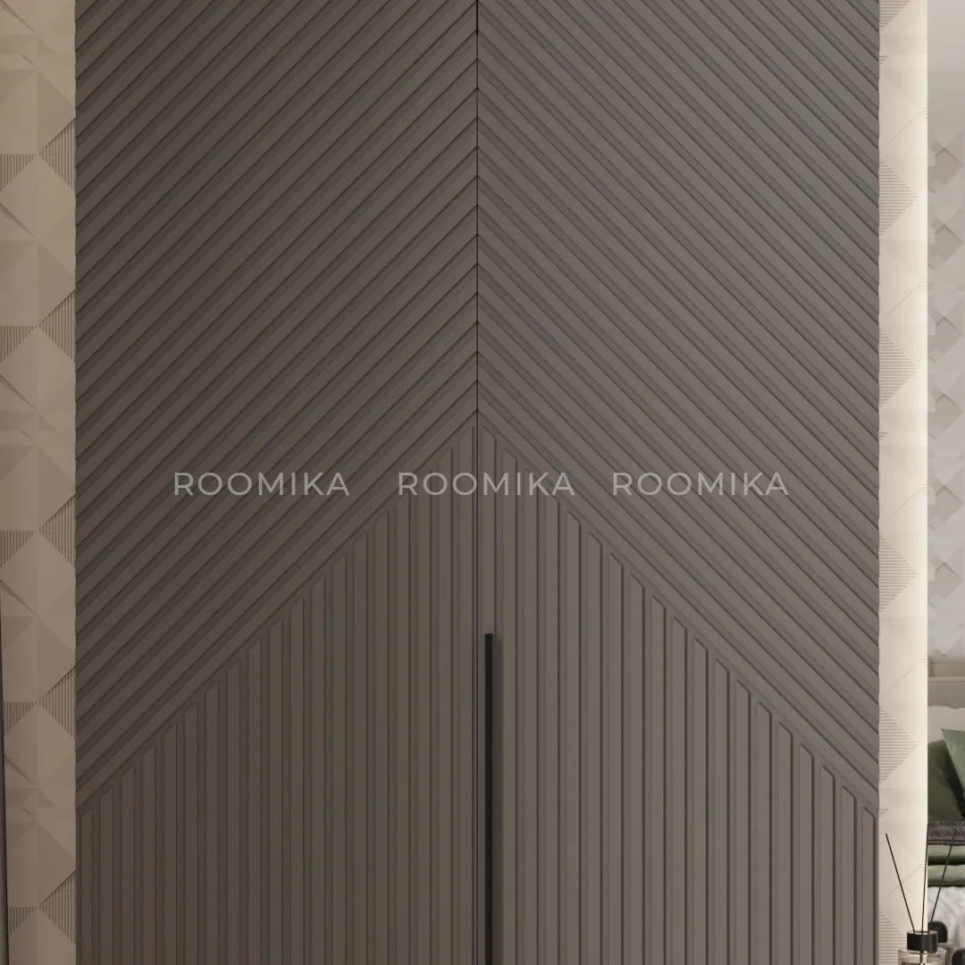 Шкафная группа Lazio фрезерованные фасады в эмали 34