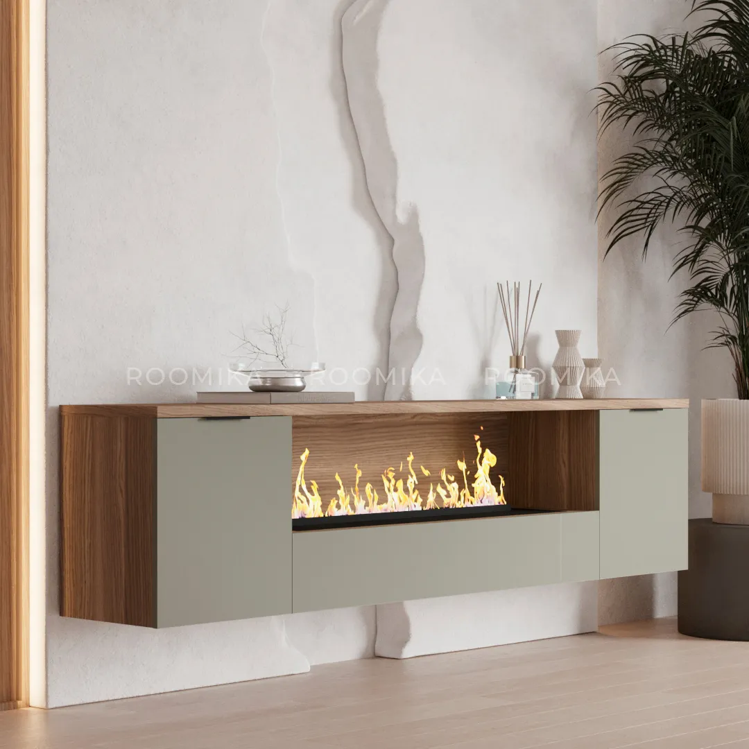 Тумба ТВ напольная с электрокамином LG549.351