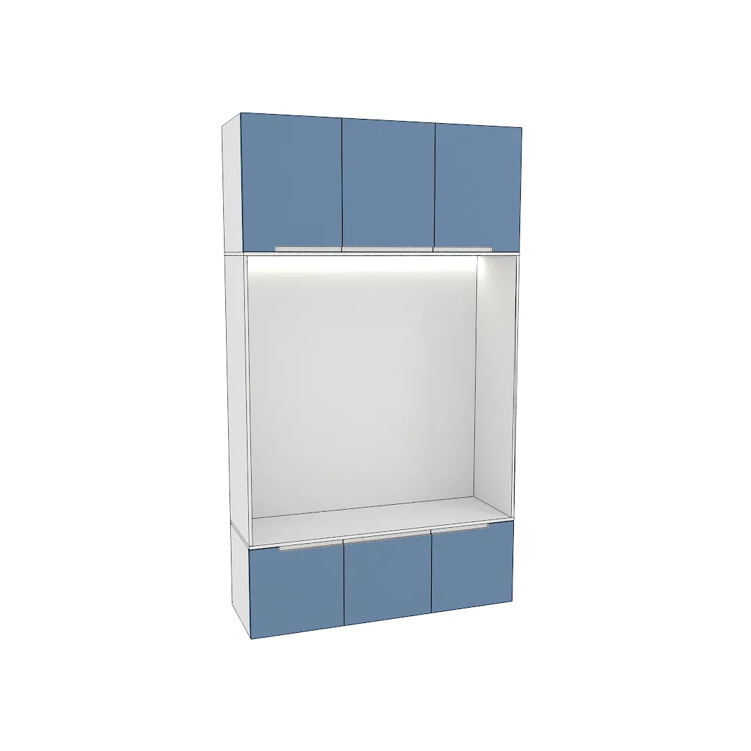 Шкаф с нишей и сидушкой с подсветкой L412.44