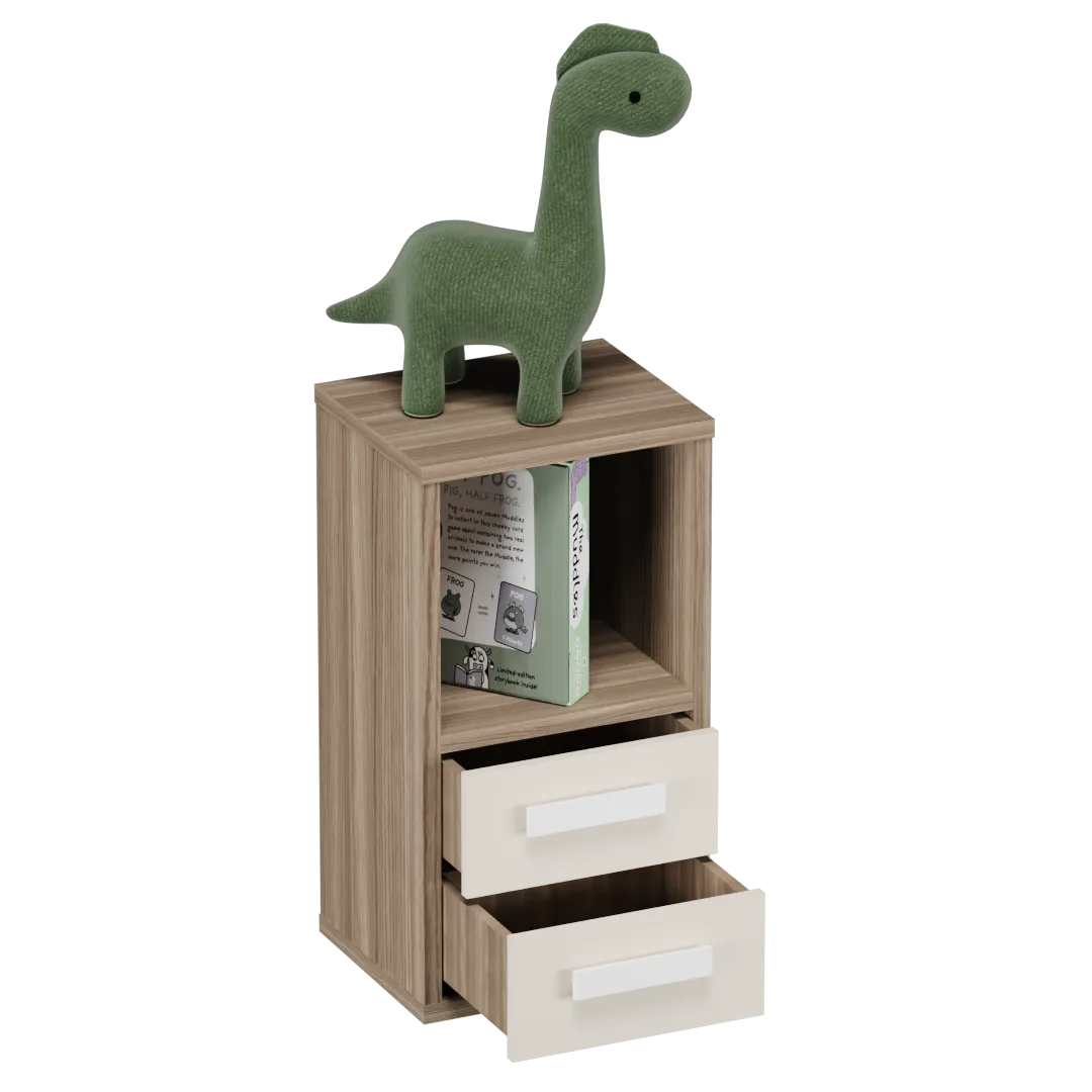 Cтеллаж сквозной книжный  с ящиками E802