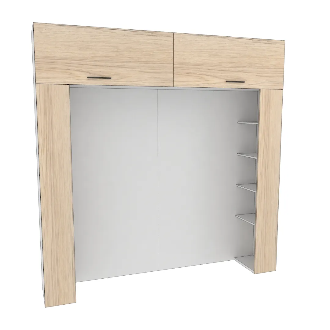 Ниша для кровати с секциями L407.44