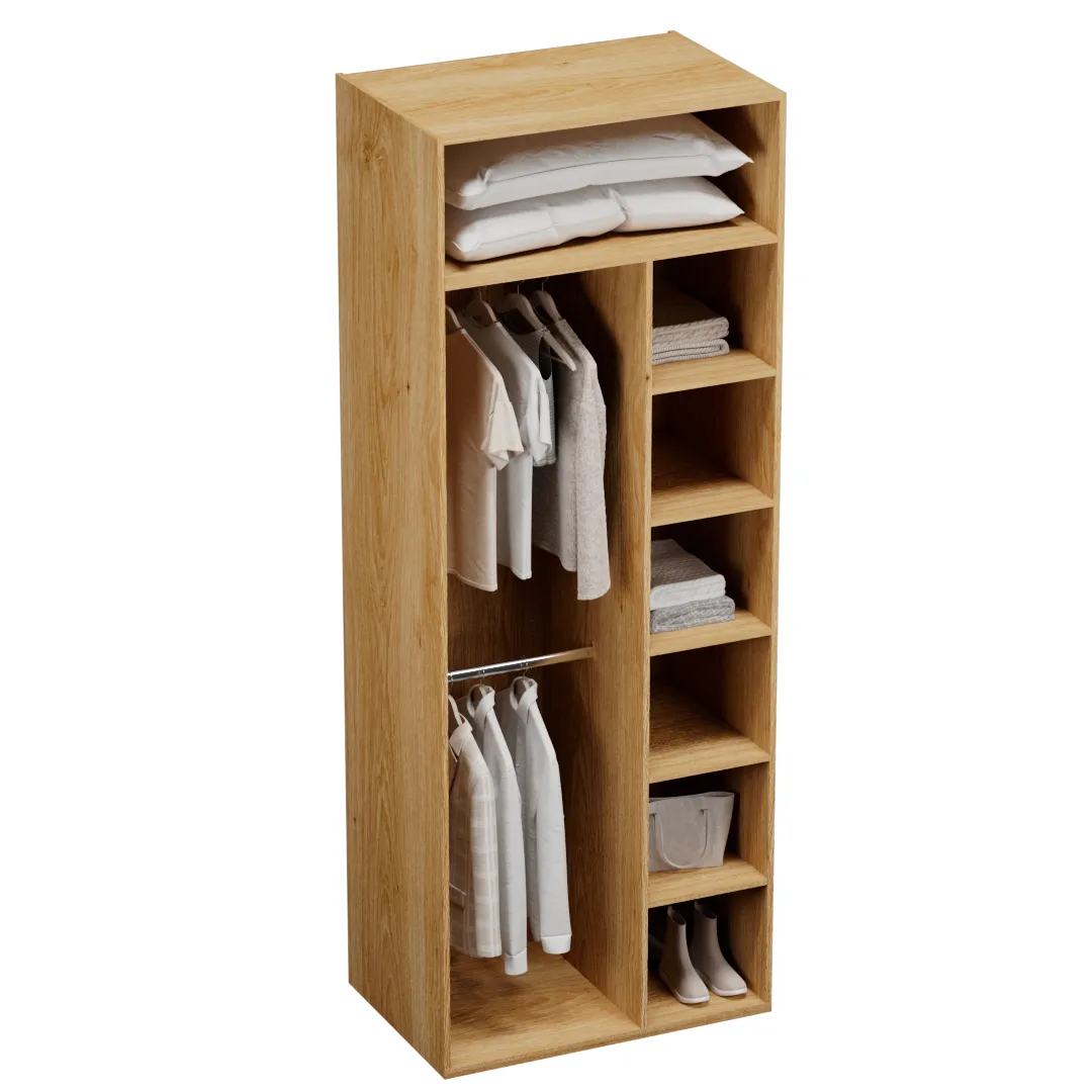 Шкаф двустворчатый, фасады натуральный ротанг  L210.60-4