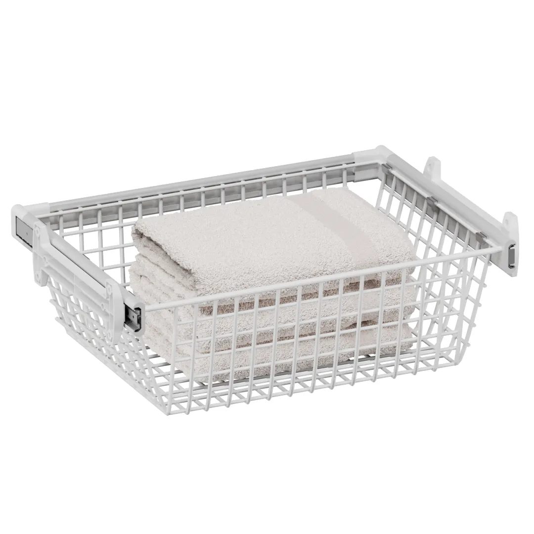 BELLE Корзина для белья 600 мм, цвет белый, BE60BAWH