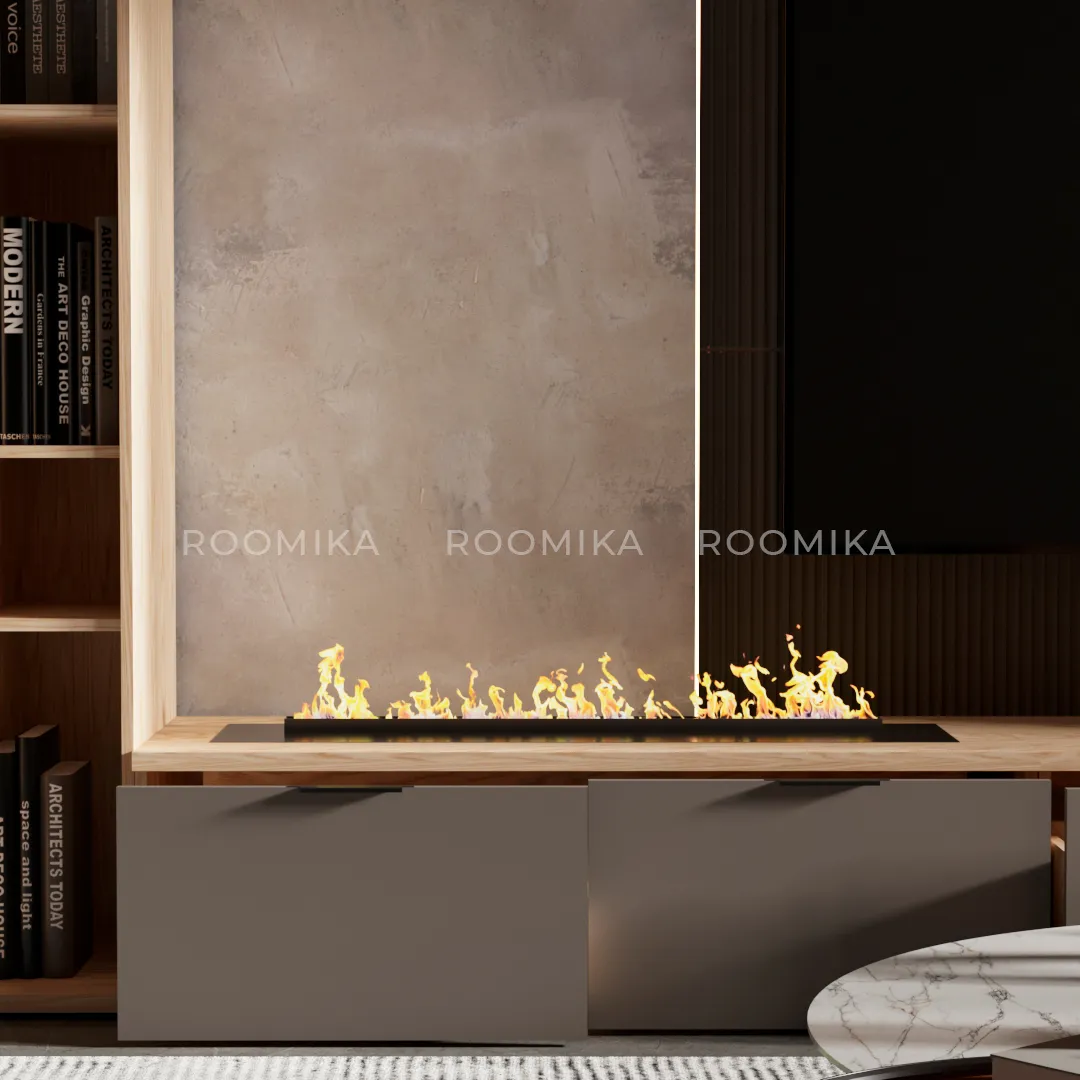 Тумба ТВ напольная с электрокамином L548.450