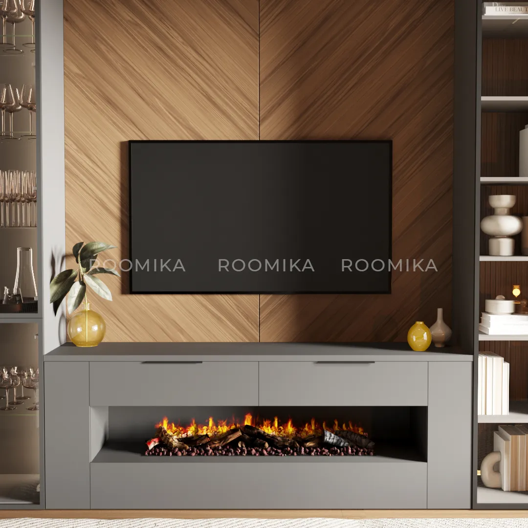 Тумба ТВ напольная с электрокамином LG551.450L/R Тумба ТВ напольная с электрокамином LG551.450L/R