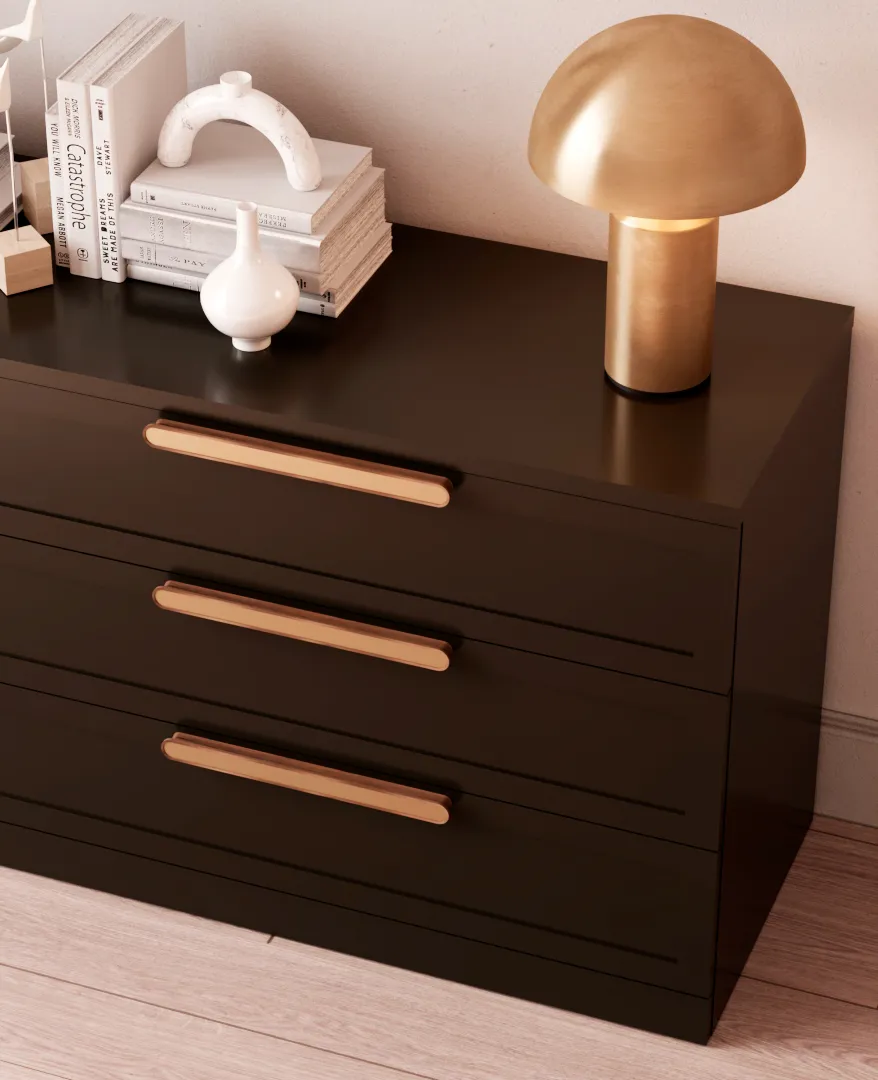 Комод с ящиками узкий с эмалевой столешницей и
боковинами A726.45ESB