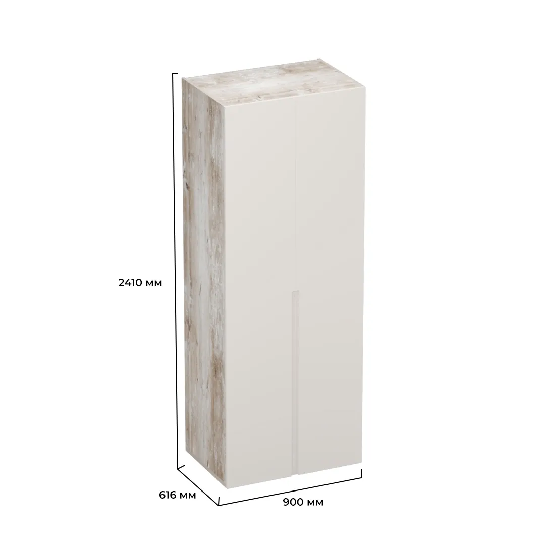 Шкаф 2 дверный, фасады в эмали LE-210.60-4