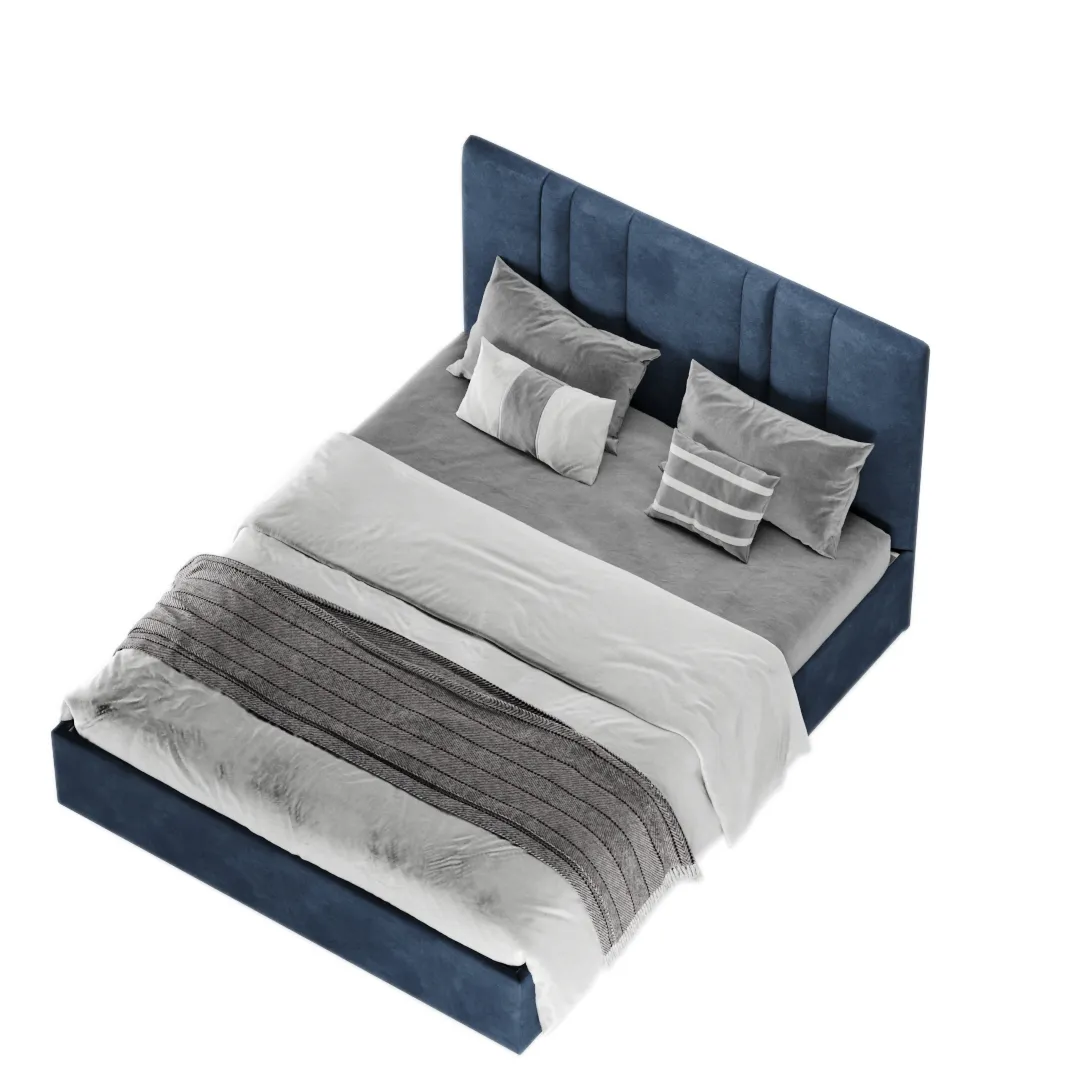 Кровать двуспальная мягкая ХИЛТОН с подъемным механизмом, 140x200