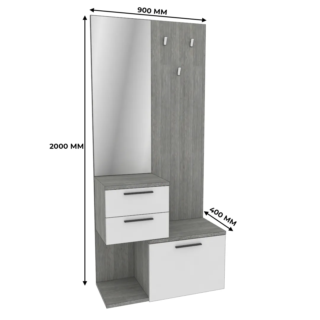 Комплекс панель с зеркалом LG-1000 L/R