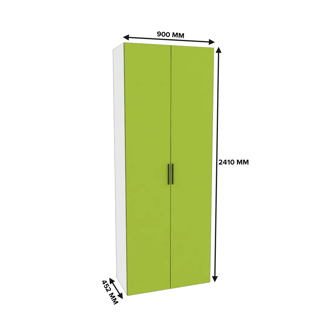 Шкаф двухдверный узкий L210.44-4