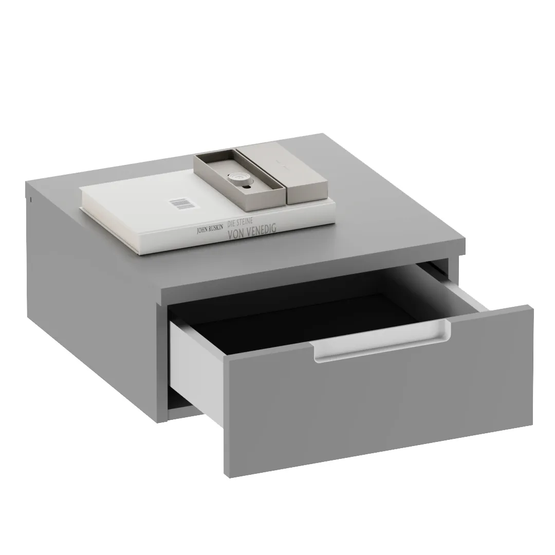 Тумба прикроватная подвесная, фасады в эмали LE709