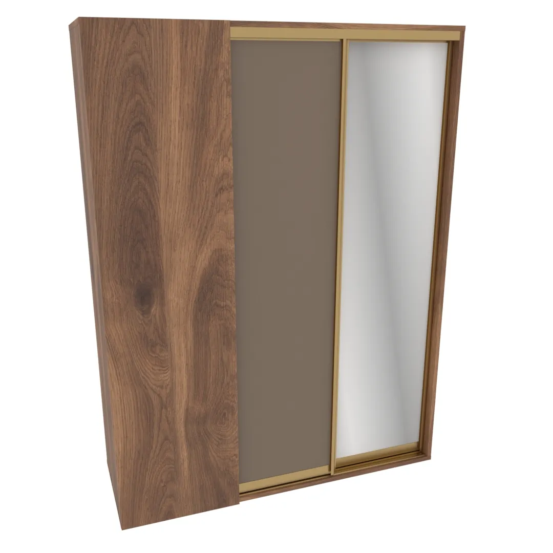 Шкаф-купе ХG181.60-1, профиль INTEGRO, фасад МДФ/зеркало серебро Шкаф-купе ХG181.60-1, профиль INTEGRO, фасад МДФ/зеркало серебро