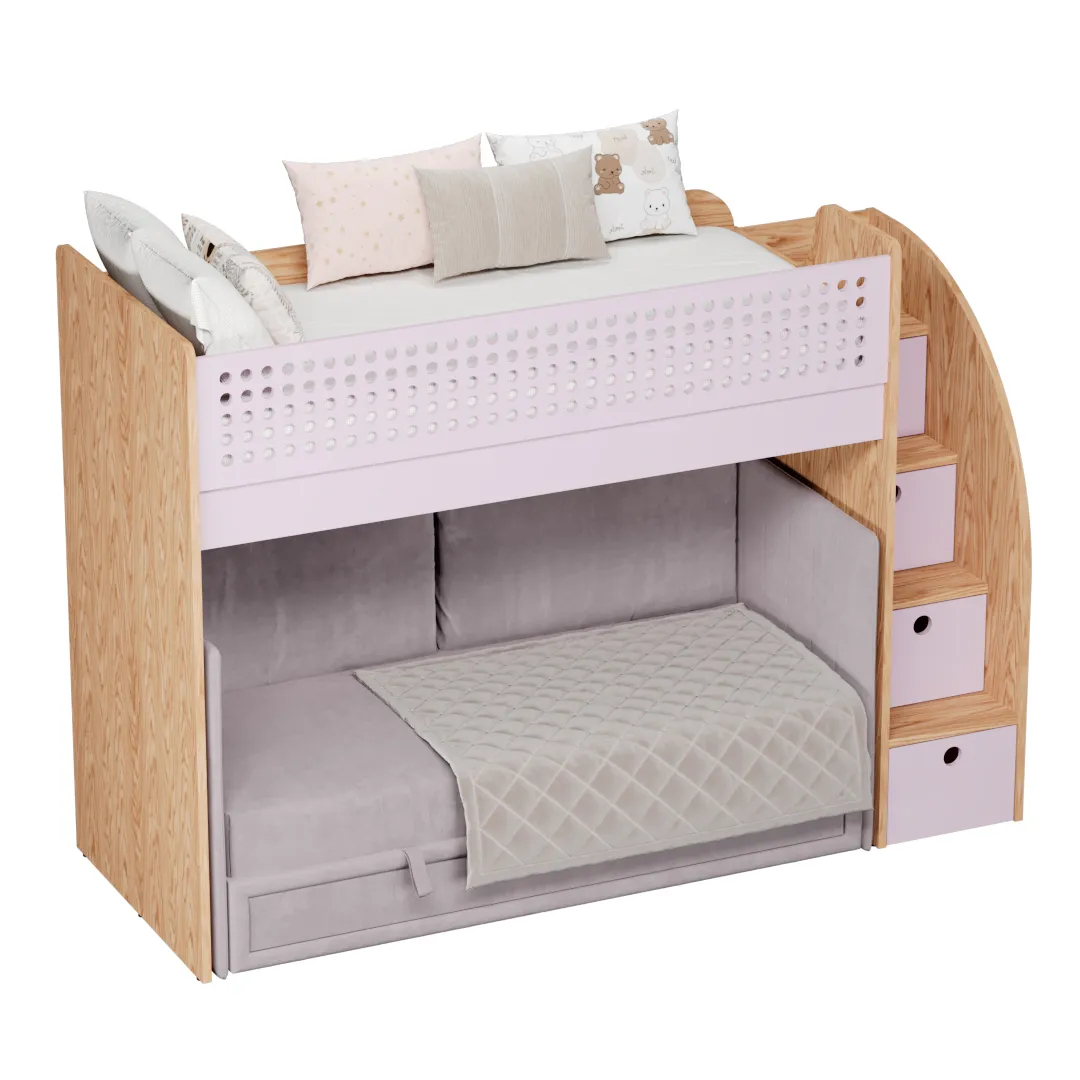 Кровать-чердак A916 с диваном Bergamo, 90x200 L/R Кровать-чердак A916 с диваном Bergamo, 90x200 L/R