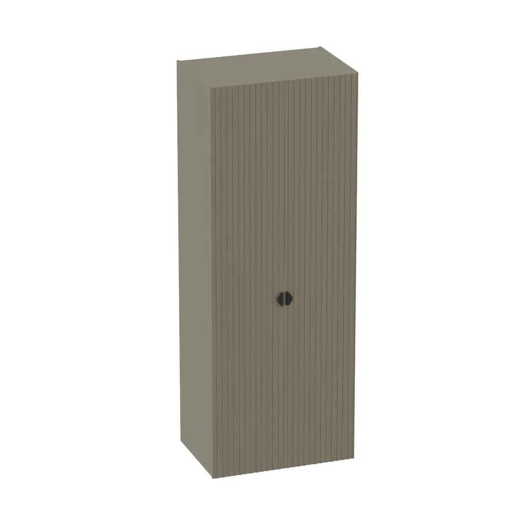 Шкаф 2 дверный, фрезерованные фасады в эмали LE210.60-2