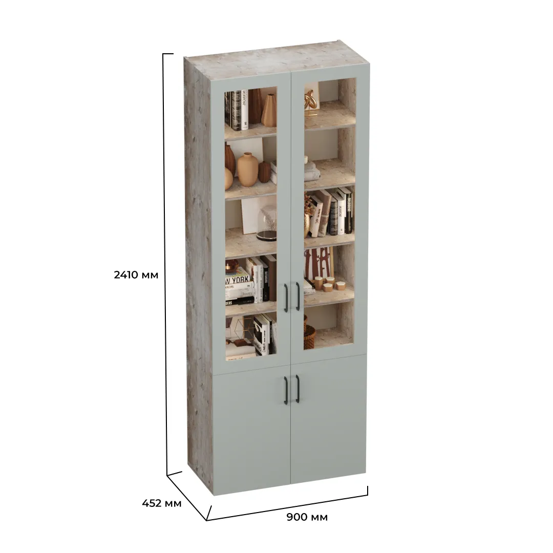 Шкаф книжный с подсветкой LG214S