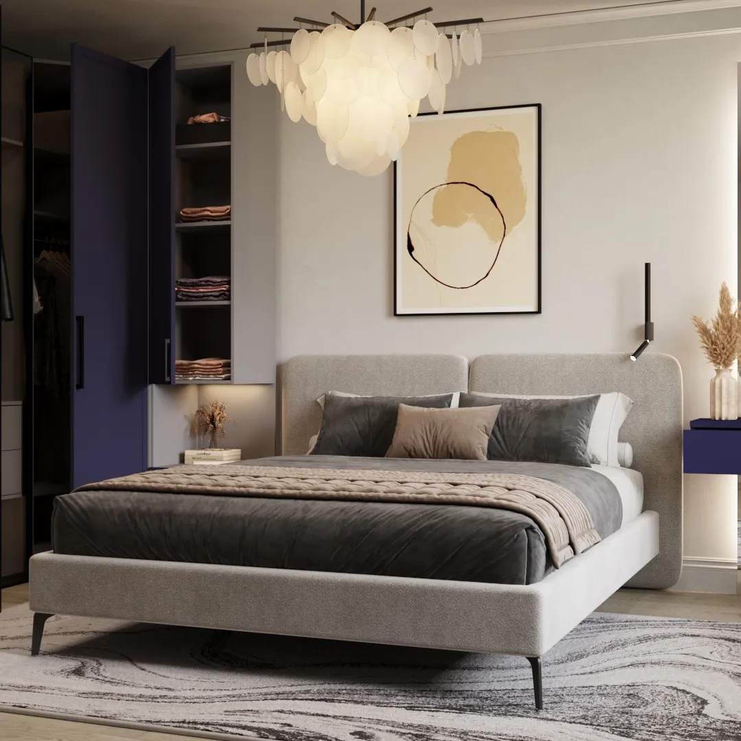 Кровать двуспальная мягкая МОНТАНА, 180x200