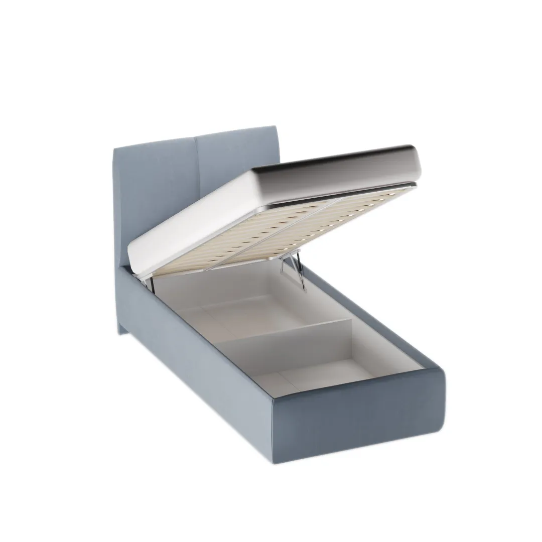 Кровать односпальная мягкая ПАЛЕРМО P777.09  с подъемным механизмом, 90x190